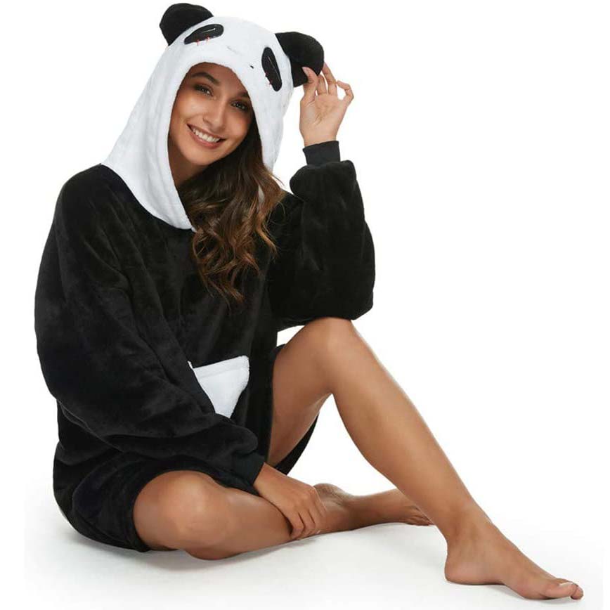 Bata manta mujer original oso panda
